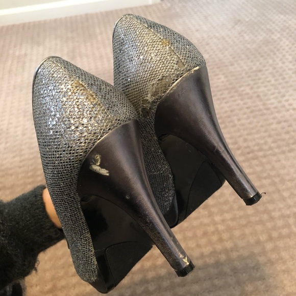 Sparkly peep toe pumps - Picture 5 of 5